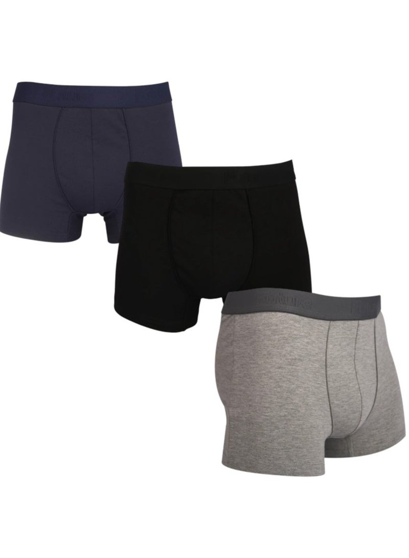 Future Boxer Future Bundle OF (3) - Men Boxer Solid Size Large - Image 1